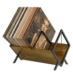 Vinyl Record Storage Rack Shelf Display | HomeAndLiving