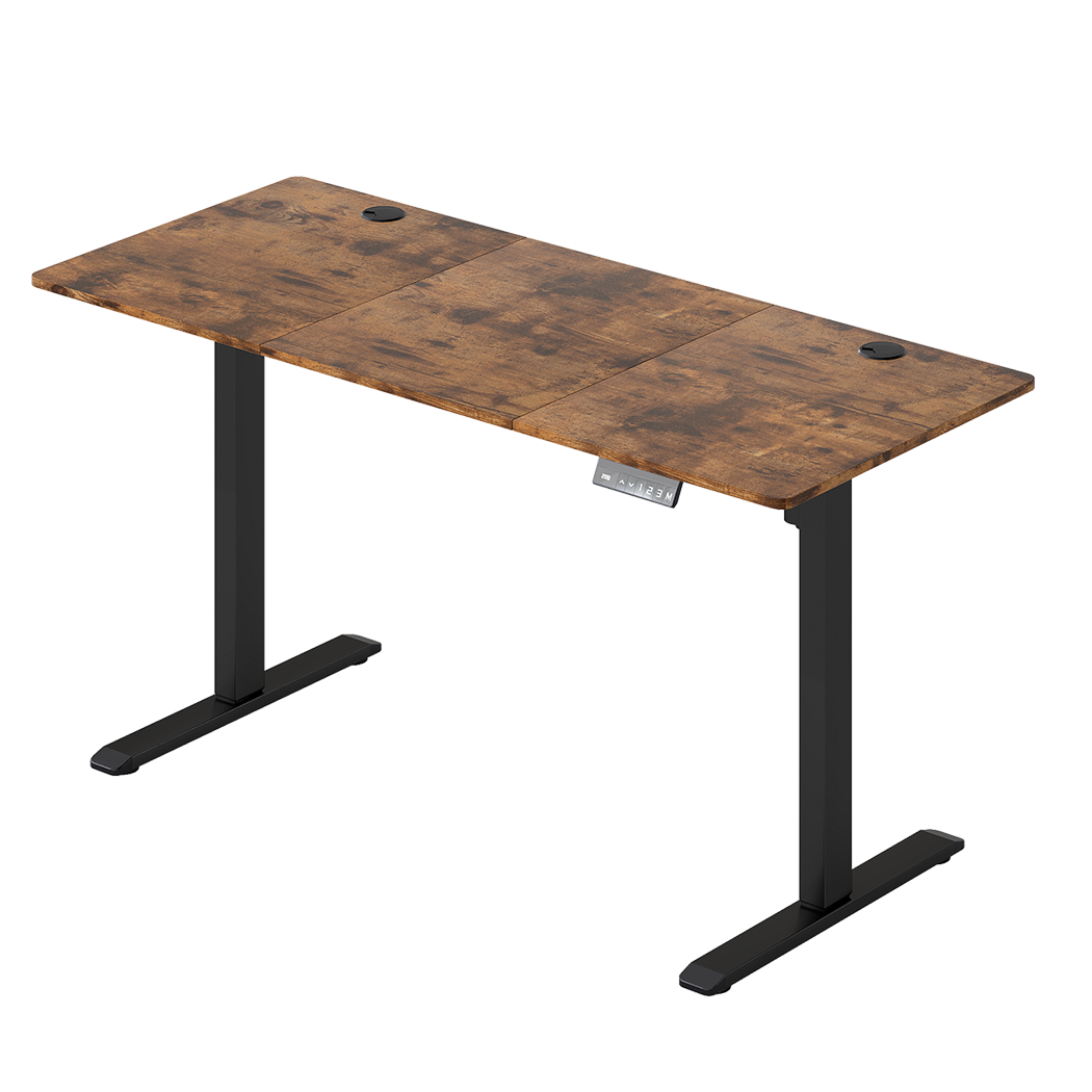 Electric Standing Desk Adjustable Height 140x60x72cm
