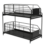 Pull Out Cabinet Organiser 2 Tier Kitchen | HomeAndLiving