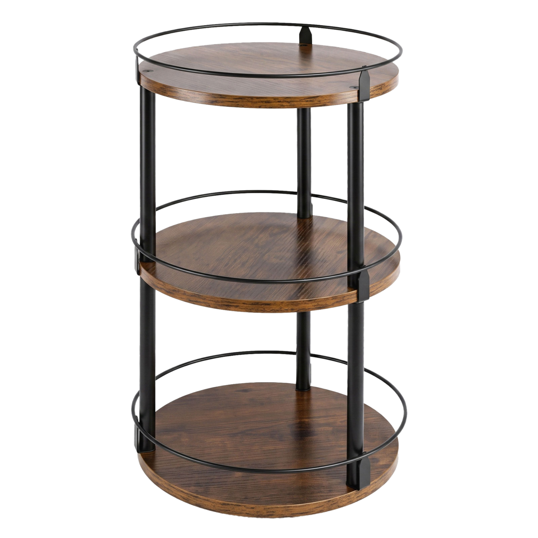 Lazy Susan Turntable 3 Tier Spinner 27.8x27.8x46.5cm