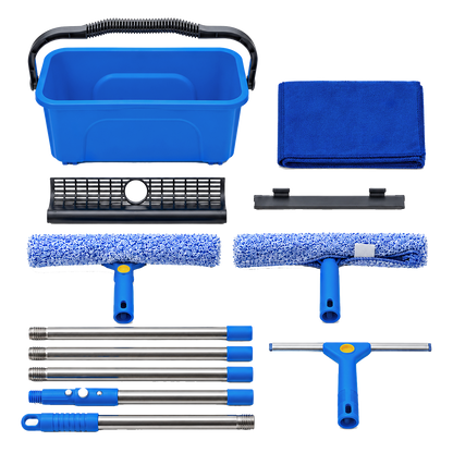 Window Cleaning Kit With Extendable Pole 42x23x18.5cm