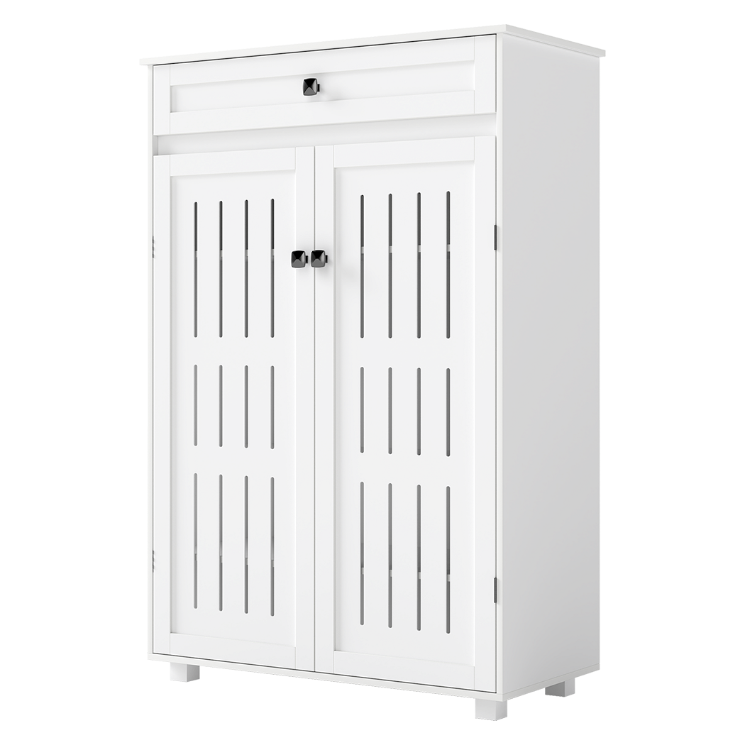 Shoe Cabinet Storage White 78x37x116cm