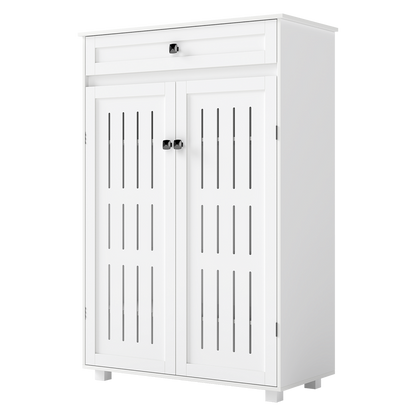 Shoe Cabinet Storage White 78x37x116cm
