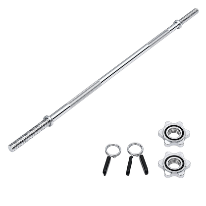 Centra 140cm Weight Lifting Bar Standard Barbell Home Gym Fitness Steel 480LB