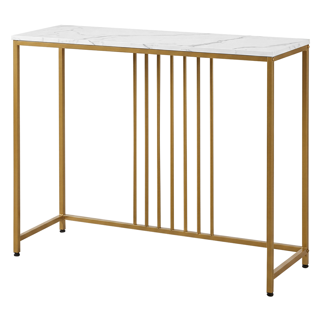 Marble Effect Console Table Narrow Hallway | HomeAndLiving