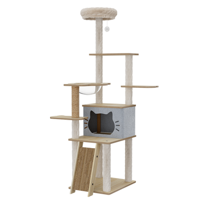 Cat Tree Tower Large Scratcher 50x40x160cm