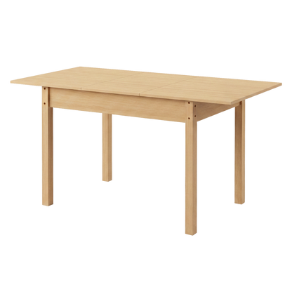 Levede Extendable Dining Table Oak Finish 4-6 Seater Wooden Kitchen 110-150cm