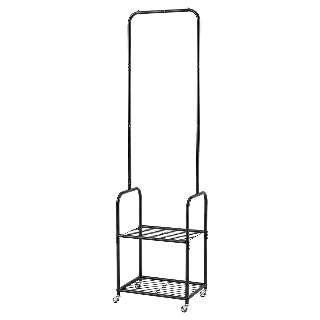 Heavy Duty Garment Rack 2 Shelf 52x40x179cm