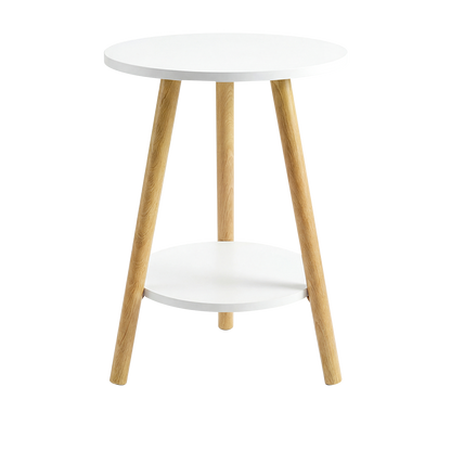 Round Coffee Table 2-Tier Side Table | HomeAndLiving