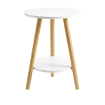 Round Coffee Table 2-Tier Side Table | HomeAndLiving