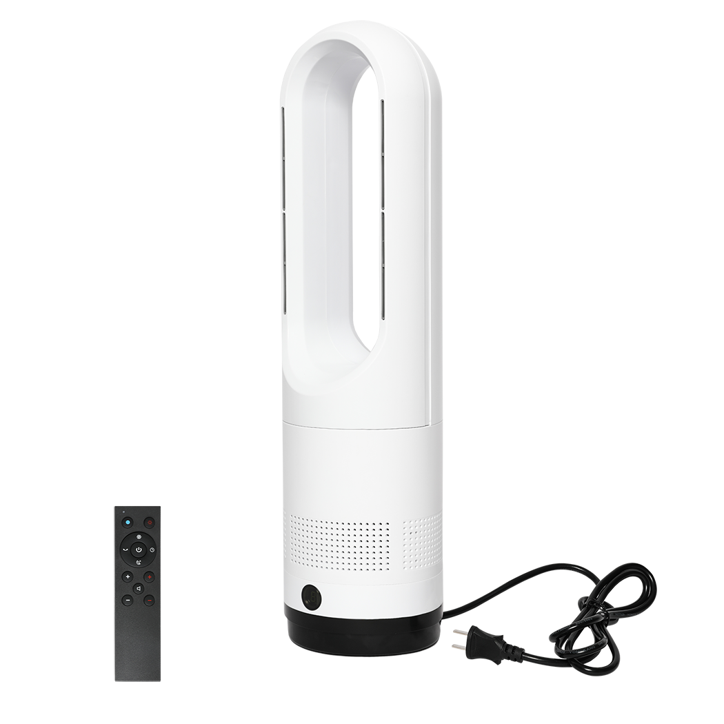 Versatile Bladeless Tower Fan 2 In 1 Cooler & Heater Fan  Premium