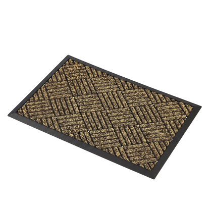 Front Door Mat Thick Brown 60x90cm