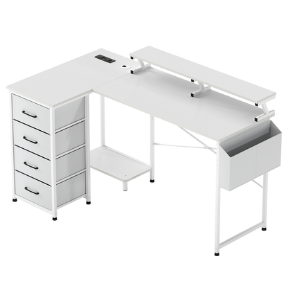 Gaming Desk With Storage 140x80x87cm