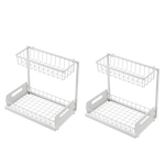 Under Sink Storage Rack 2-Tier Cabinet Organiser | HomeAndLi