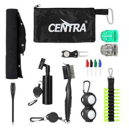 Golf Essentials Kit Black 57x40cm
