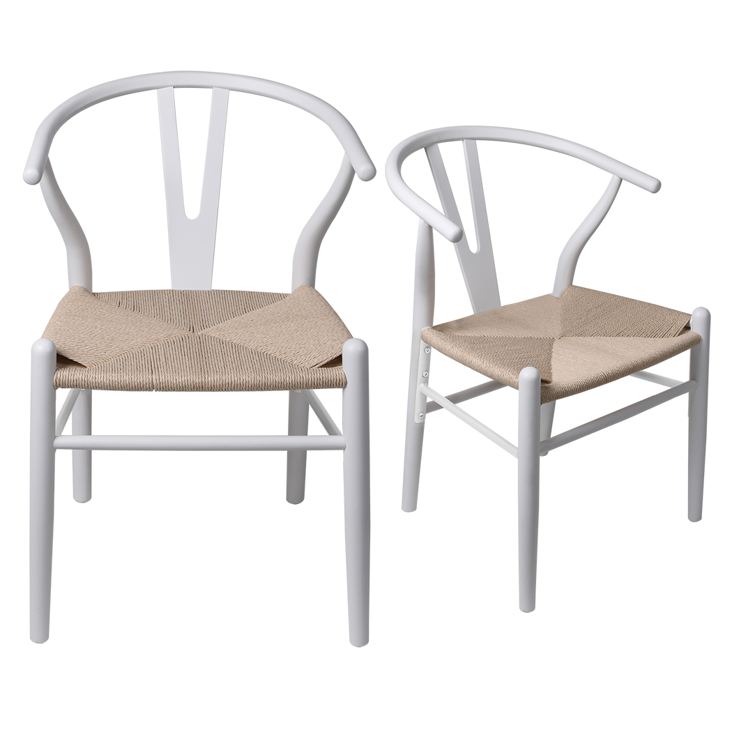 Functional 8x Dining Chairs Wooden Hans White  Foldable Function