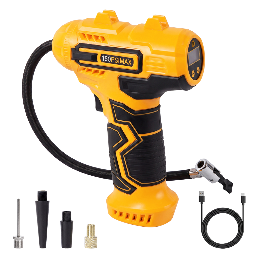 Cordless Tyre Inflator Air Compressor LCD | HomeAndLiving - 9