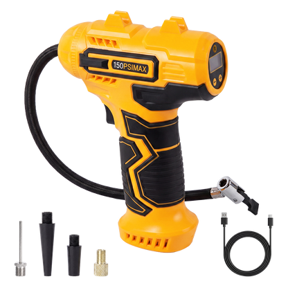 Cordless Tyre Inflator Air Compressor LCD | HomeAndLiving - 9