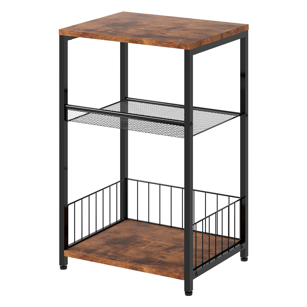 3-Tier Side Table Storage 40x30x60cm