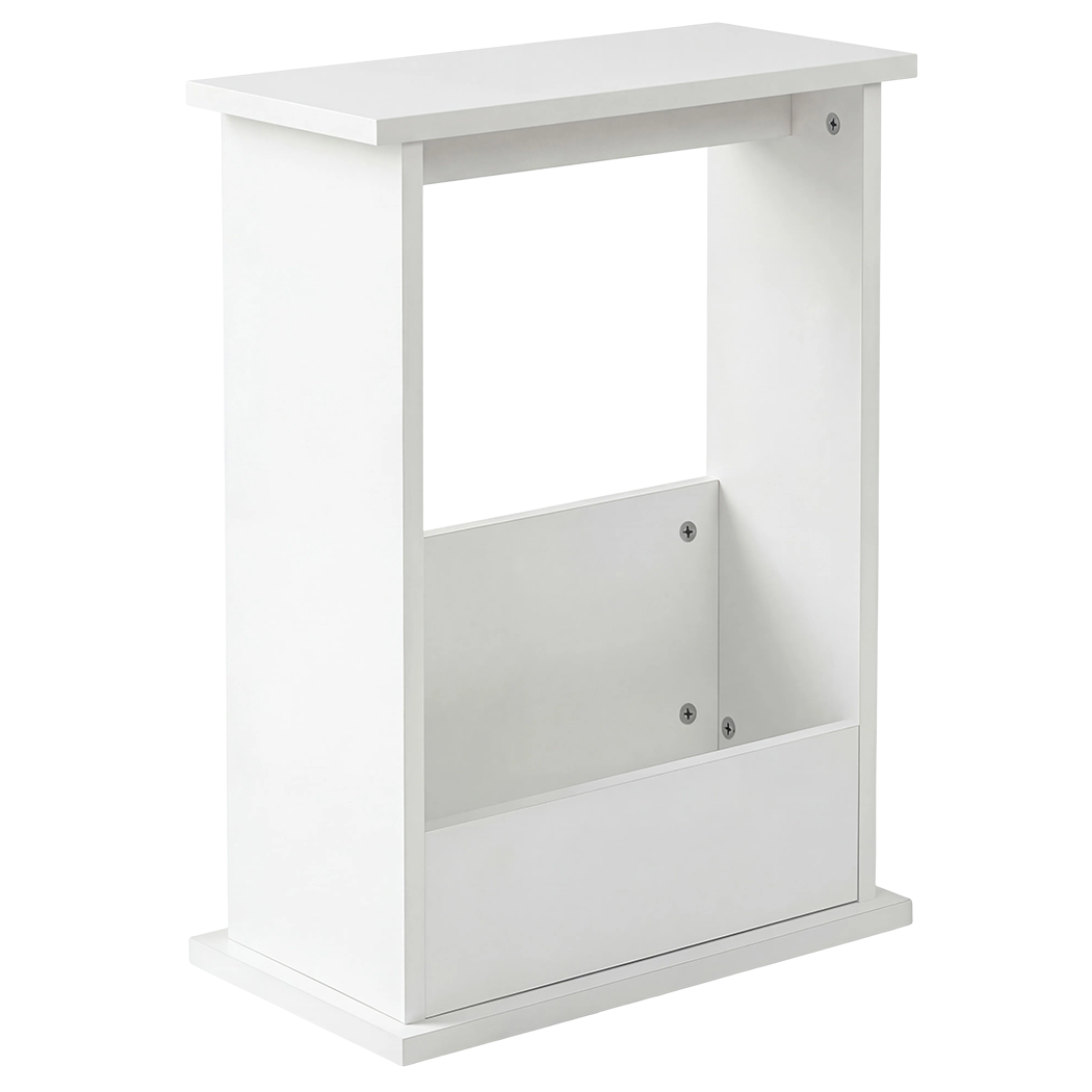 Levede Narrow End Table Modern Office Side Table Magazine Rack Bedside Storage