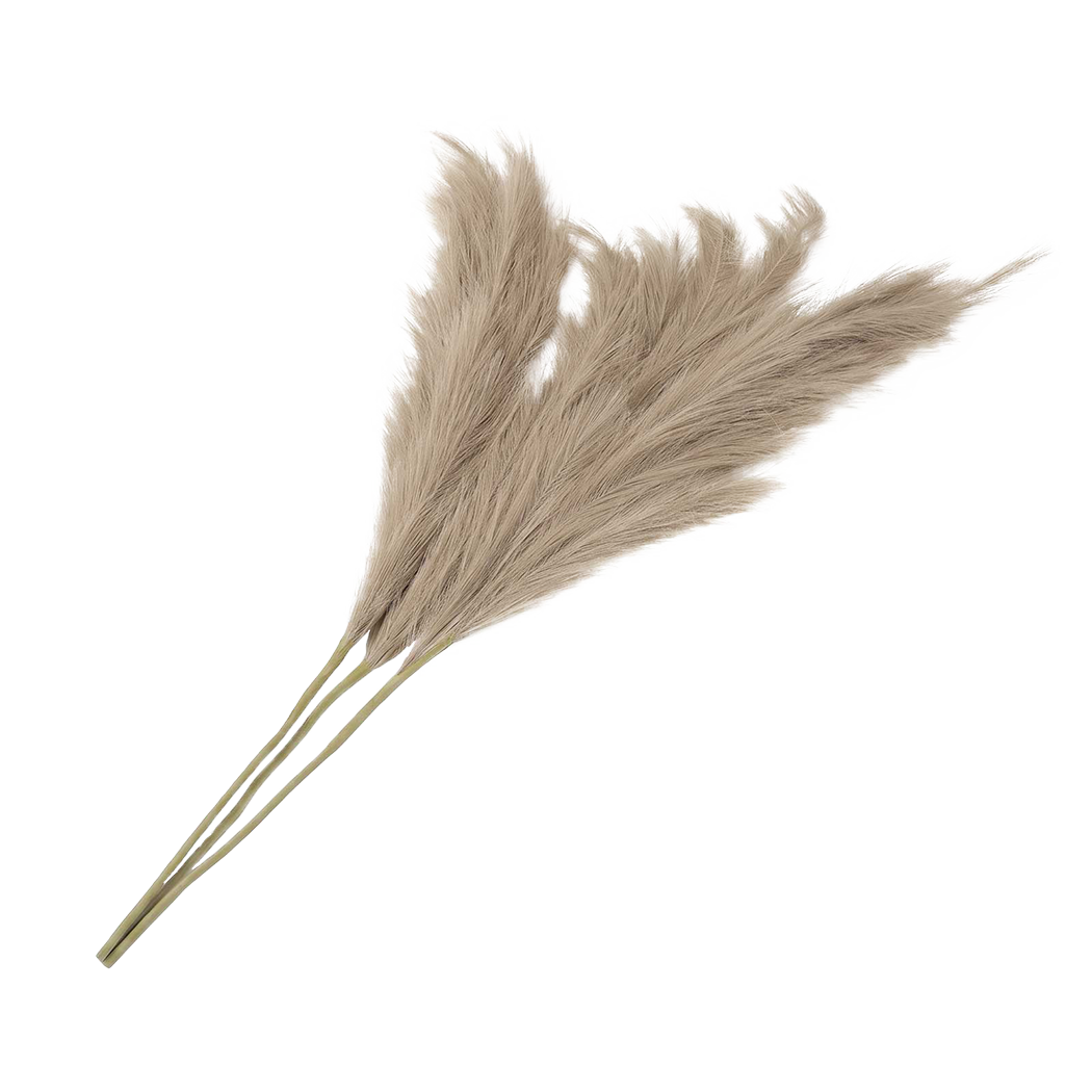 Artificial Pampas Grass Brown Fluffy