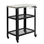Outdoor Kitchen Cart BBQ Trolley Stainless Steel | HomeAndLiving