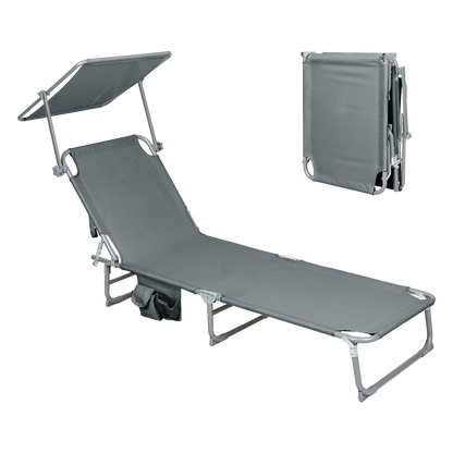Foldable Lounge Chair With Canopy 22x0.8cm