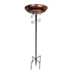 Metal Bird Bath Feeder Freestanding 100cm | HomeAndLiving