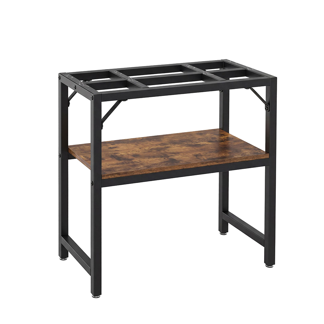 Fish Tank Stand Metal Black 61x30x62cm