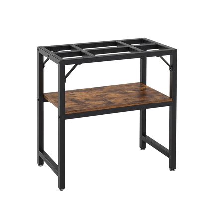Fish Tank Stand Metal Black 61x30x62cm