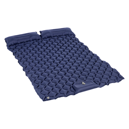 Camping Mattress Double Wide Blue 195x125x12.5cm