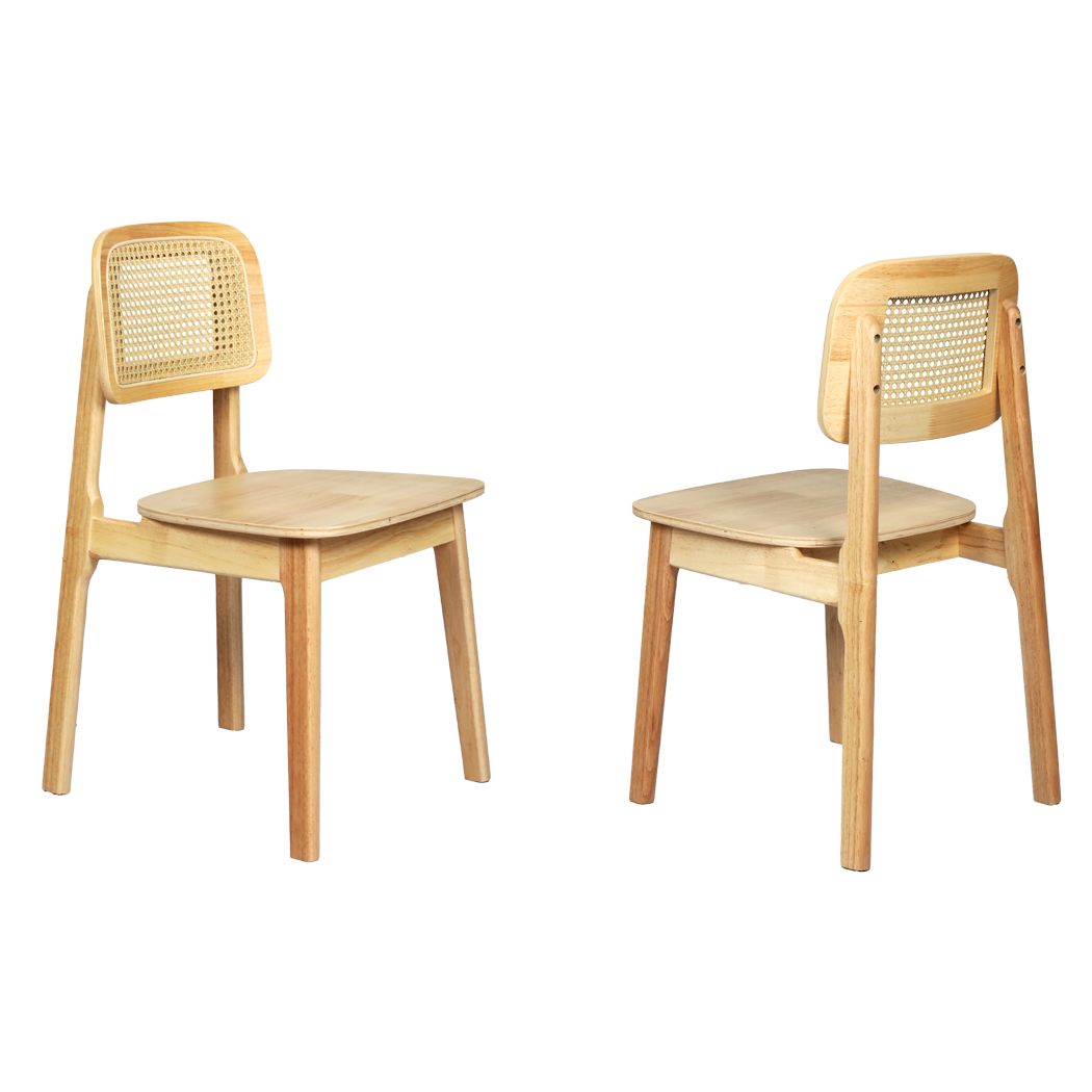 Versatile 8x Rattan Dining Chair Wooden Kitchen Chair  Sleek Modern