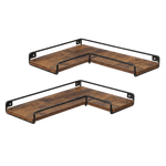 Floating Corner Wall Shelves 2pc Display Storage | HomeAndLiving
