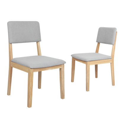 Versatile Dining Chairs 4 Upholstered Kitchen Chair  Wood Finish