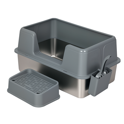 Stainless Steel Cat Litter Box Large 60x40x31.5cm