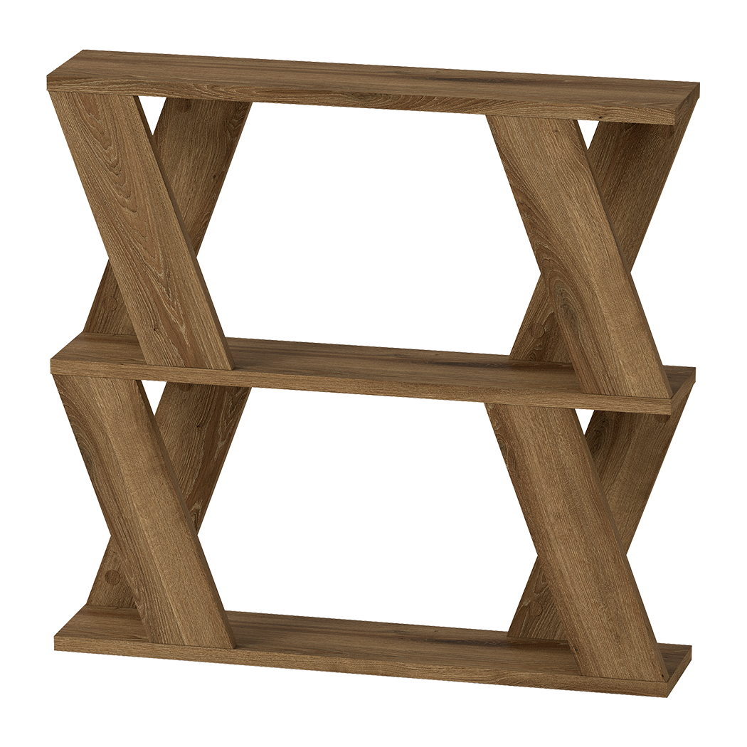 Slim Coffee Table Storage Oak 60x22x56.5cm