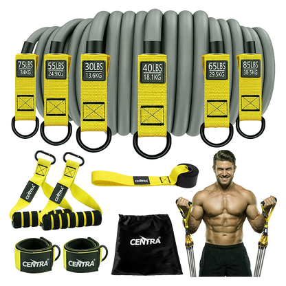 Resistance Bands Set 350LB 12 Piece | HomeAndLiving - 9