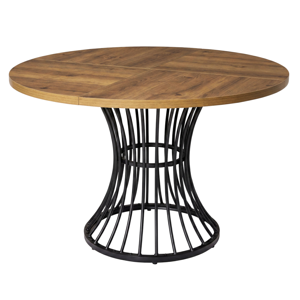 Round Dining Table Brown 120x120x75cm
