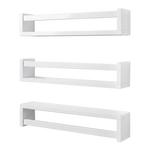 Kids Floating Wall Shelves Pine Wood 3 Pack | HomeAndLiving