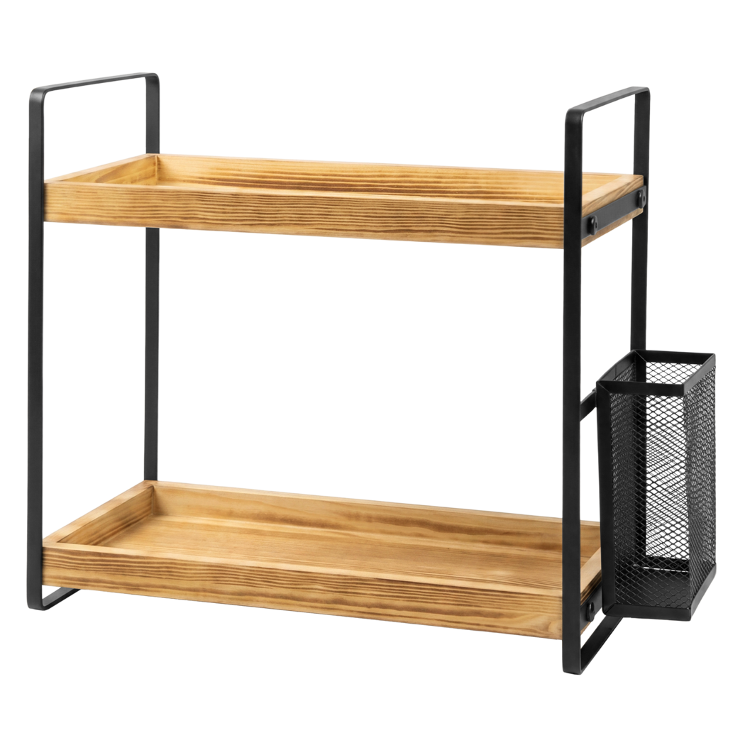 Levede 2 Tier Countertop Organiser Classic Storage Rack Shelf Bathroom Kitchen