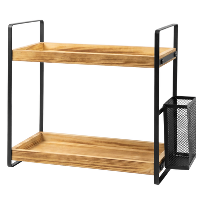 Levede 2 Tier Countertop Organiser Classic Storage Rack Shelf Bathroom Kitchen