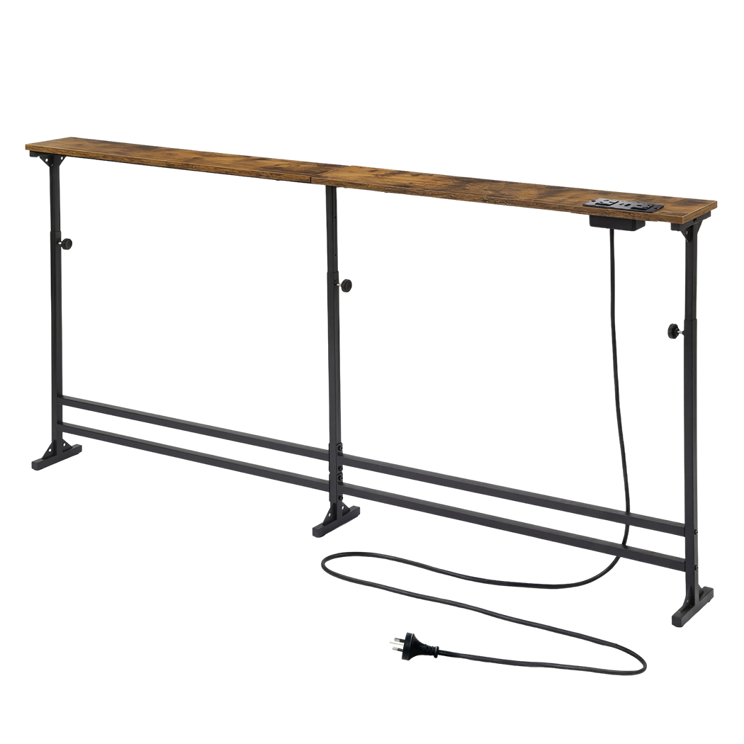Narrow Console Table Behind Sofa Power Ports | HomeAndLiving