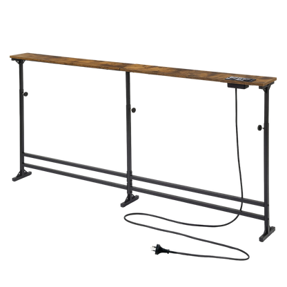 Narrow Console Table Behind Sofa Power Ports | HomeAndLiving