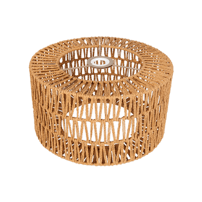 Woven Pendant Light Shade Yellow 32x32x17cm