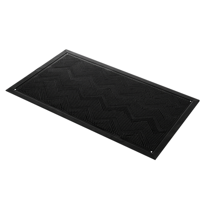 Front Door Mat Non Slip Black 90x43x1.3cm
