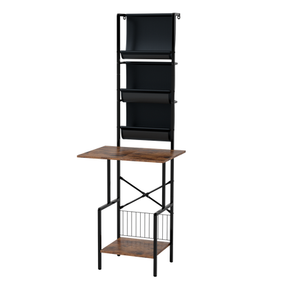 Tall Record Player Stand Vinyl Storage 50x39x144cm