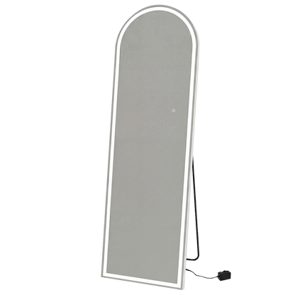 165cm Arched LED Full Length Mirror Floor Stand | HomeAndLiving