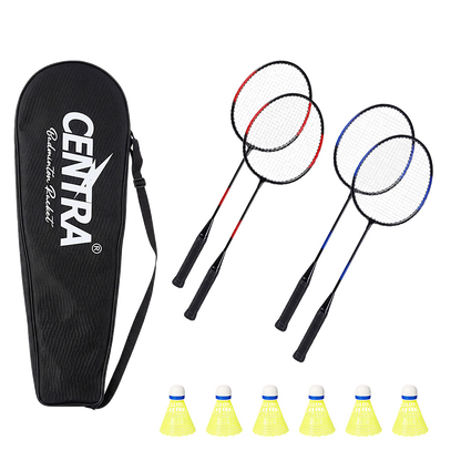 Badminton Set 4 Rackets Lightweight 66x20cm