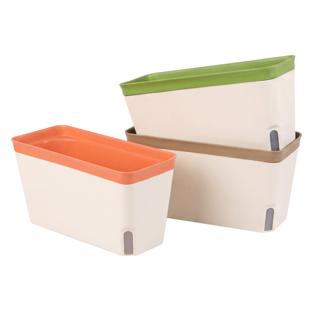 Self Watering Plant Pots 3 Pack Indoor | HomeAndLiving - 9