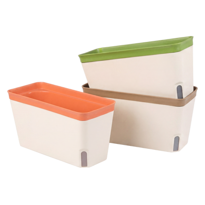 Self Watering Plant Pots 3 Pack Indoor | HomeAndLiving - 9